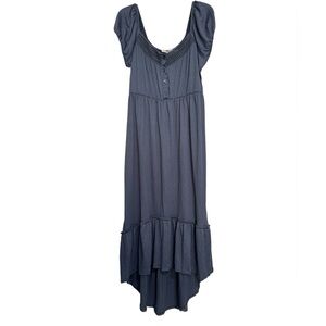 Elegant High Low Dress in Navy